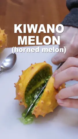 Learn how to eat a kiwano melon or horned melon. 