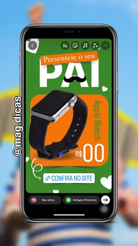 Você não pode deixar de fazer essa super dica pra destacar sua loja neste Dia dos Pais 👨🏻💚 Vem comigo e aprenda a fazer essa ideia incrível! 🤩💡 #reelscriativo #reels #criatividade #story #comofazer #dica #magdicas 