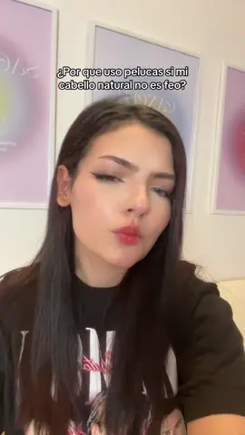 A algunas personas les sorprende que mi cabello natural no este feisimo😅 piensan que solo por eso yo optaria por usar pelucas, pero no es así💞 #pelucas #wigs 
