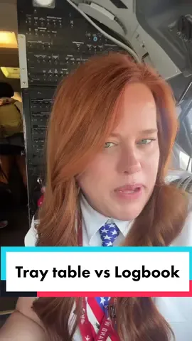 Tray table? Psh it’s more fun to use the logbook 🤣 And just wait til you see the microwave on the plane 😏✈️ #airlinepilot #pilotlife #traveltiktok #boeing 