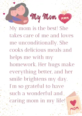 My Mom #mymom #mom #mommy #english #tiktok #learnenglish #englishstories #stories #fyp #foryou #LearnOnTikTok 