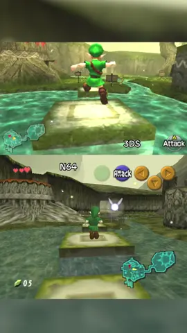 Comparing the Legend of Zelda Ocarina of Time N64 vs 3DS version #nostalgia #retrogaming #90skids 