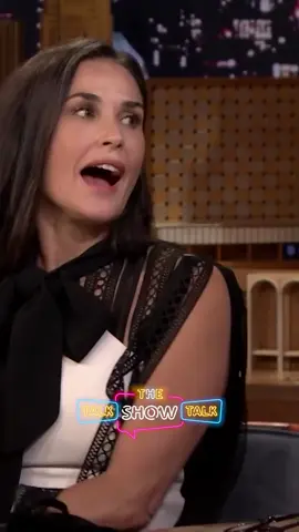 Demi Moore Celebs on Helium with Jimmy Fallon #demimoore #jimmyfallon #foryou