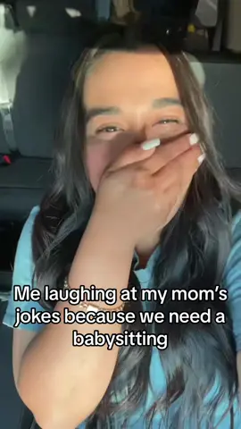 Shes too funny 😂😂#mom #babysitting #fyp #greenscreen 