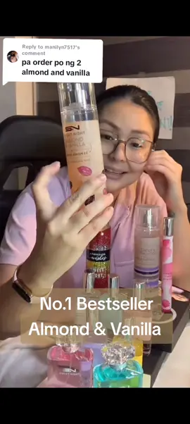 Replying to @manilyn7517  Sobrang bango talaga ng Almond & Vanilla kaya laging soldout. Checkout na sa yellow basket habang may stock pa. #perfume #perfumerecommendations #sweetnightperfume  #sale #flashsale #fyp 