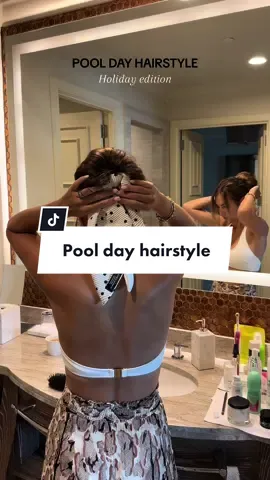 Pool day hairstyle 🫶🏼 #finehairstyles #finehairstyle #heatlesshairstyles #vacayhairstyle #summerhair #summerhairstyleideas #hairscarftutorial #hairscarfhack #hairscarfstyles 