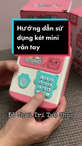 Hướng dẫn sử dụng két mini vân tay - Hộp tiết kiệm tiền cho bé #ketsatmini #ketsatthongminh #hopdungtientietkiem 