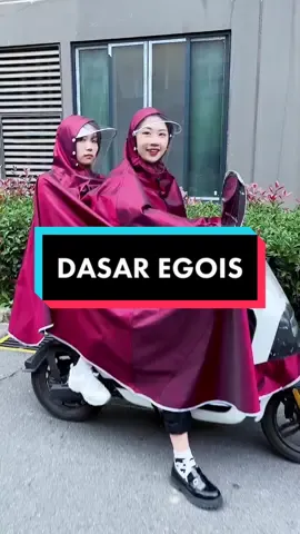 Orang yang pakai mantol egois psti orangnya egois juga | MANTol JAS HUJAN 2 ORANG #jashujan #mantolhujan #jashujanmurah #jashujan2kepala 