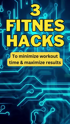 3 Fitness hacks to minimize time and maximize results.  1. Use super sets or drop sets. These will fatigue the muscle faster by eliminating rest by either dropping to a lower weight and continuing to do the exercise or switching to another exercise that keeps hitting the muscle.  2. Have a plan. Instead of coming in and saying I'll just look around and pick something, you should know what you are going to do. This eliminates time spent thinking and looking around the gym while also keeping you consistent for progressive overload.  3. Use High Intensity cardio like sprinting for a short distance or timed amounts of burpees compared to running on a treadmill for 30 mins. 10 mins of sprinting or burpees will be more productive.  Make sure to comment on any specific examples of these in action you currently do or want to implement asap!  #Fitness #fitnesstips #fitnesscoach  #mensfitness #FitnessLifestyle 