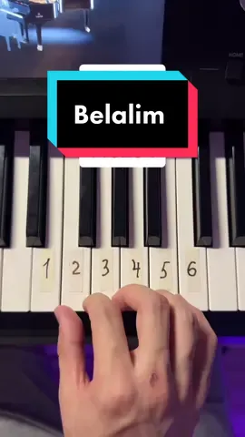 Belalim🤍 piano tutorial #belalim #pianokoba #keystutorials #piano 