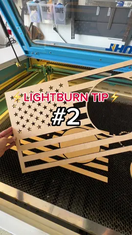 Here is an easy Lightburn tip that could help save your next laser project!  Select as many shapes as you need which require a second pass 🔪 #laser#laserengraving #lasercutter #glowforge #aronmira #thunderlaser #lasertutorials #lightburntips #lightburntutorial #laserbusinesstips