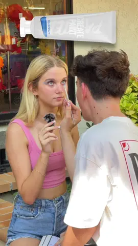 Doing Strangers Makeup at Six Flags! 🎢  5 days until @Painted launches 🥹🎨