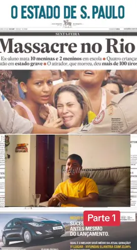 Um pouco do d0cumentári0 sobre o massacre na escola Tasso no RJ #realengo #escolatassodasilveira #massacrenaescola #documentário #tasso #hyaraflor #cigana #hyaracigana #crime #iagocigano 