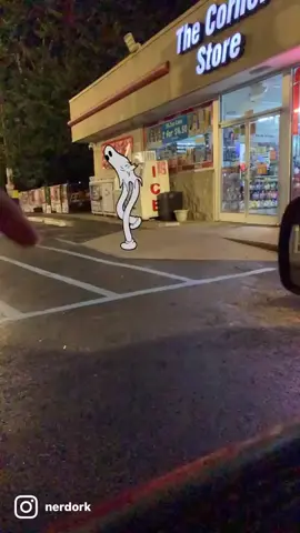 I saw a ghost at the gas station #funny #comedy #haunted #nerdork 