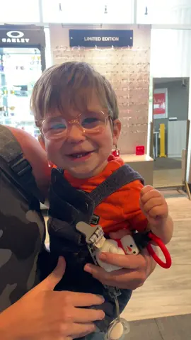 We had no idea a few weeks ago that Theo was essentally blind. It was a complete shock when the doctor told us he was a +8.0 and +9.5. To tell you that we waited anxiously for the call that his glasses were in is an understatement. This video says it all. We are so excited for our little man to be rocking his glasses for years to come! #glasses #babyreveal #babiesoftiktok #baby #cutenessoverload #fyp #fypシ #foryou #foryoupage 