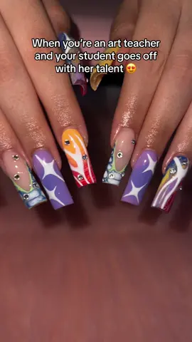 The nails have arrived!!!! THE TALENT 😍 #fyp #foryou #nailsartvideos #nailsart #nailtiktok #teachertok #fypシ #artisttok 