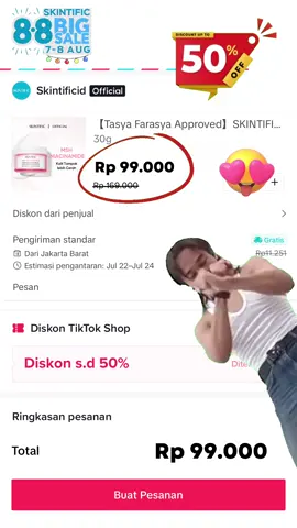 ❗️8.8 BIG SALE Buruan serbuuu Brightening Moisturizer yang lagi banting harga ini di Live Skintific🥳 #skintific #skintificid #diskonskintific #88promo #glowingskin #rekomendasiskincare #skincaretips 