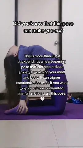 Yoga pose that can help you with anxiety and depression. 🤍 #yoga #yogapose #fitnesstok #fitmom #Fitness #homeworkout #foryou 