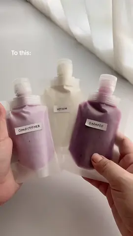 Travel Hack 💜 Space saving fluid pouch good for your handcarry 🤍 #fyp #fypシ #travelpouch #container #travelhack #pouch #miniorganizer #foryou #foru #traveltok #liquid #musthaves #cute 
