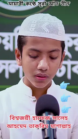 মাশাআল্লাহ চমৎকার তেলাওয়াত বিশ্বজয়ী হাফেজ সালেহ আহমেদ তাকরিম আলহামদুলিল্লাহ #foryou #foryoupage #fypシ #fypシ゚viral #allah #prophetmuhammad #alhamdulillah #allahuakbar #muslim #😭😭😭 #amin #duet #bdtiktokofficial #mashallah #islamic_video #mdbabubhuian_30 #unfreezemyacount 