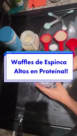 Feliz día ☀️por acá les traigo la receta de los waffles de espinacas🍃 Necesitas: *2 claras que son 1/3cup. *1 huevo entero. *1/2tz de Avena. *1/4tz de agua. *Monk fruit o Stevia 2 sobres. *1/4cdta de Linaza. *1/4cdta de Chia. *Polvo de hornear. Coloca todos los ingredientes en la licuadora, batir hasta que todo este bien integrado. 🚨Tip: Cuando coloquén la mezcla en la wafflera no la llenen completa porque tiende a crecer y se desborda. Y si no tienes wafflera no importa hazla como Panquecas. #breakfastideas  -#breakfastrecipes #waffles #highproteinbreakfast  #spinachWaffles #spinachpancakes  #highproteinfood 