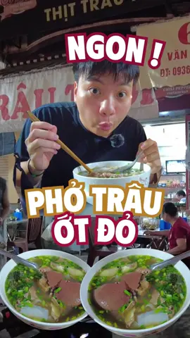 🍜 Phở Trâu Ớt Đỏ nổi tiếng Hải Phòng #ancungtiktok #reviewanngon #LearnOnTikTok #foodreview #tiktokfood #foodtourhaiphong #photrau #longervideos 