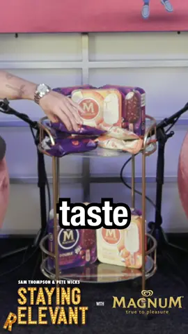 #Ad | A BIG thank you to Magnum for sending us their delicious new flavours to try (I don’t know if you could tell but Sam really enjoyed it …) Make sure to pick up a Starchaser or Sunlover today, and of course listen to our bonus episode brought to you by Magnum! #PleasureIsAlwaysOn  #magnumpleasurepass 