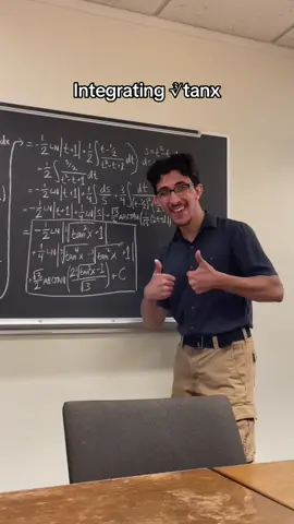 Replying to @Valen Integrating ∛tan(x). Time spent: ~15 minutes. Filmed using auto face tracking tripod. #math #fyp #foryou #calculus #integral #tangent 