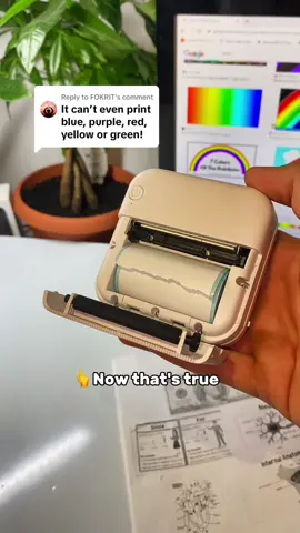 Replying to @FOKRIT as you can see the our MiniPrinter can print colors as well!😍