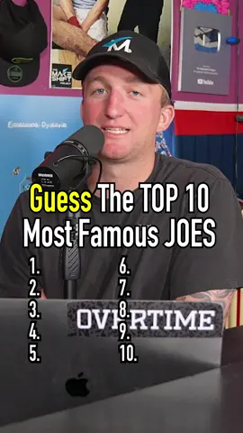 The 10 MOST FAMOUS JOES!! Can You Guess Them All? #fyp #name #joe #top10 #guessinggame #list 