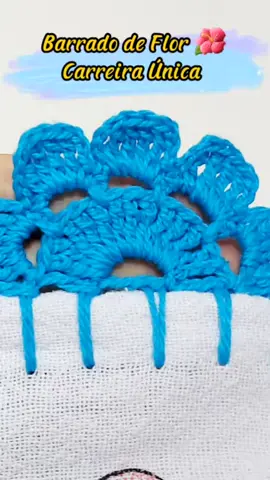 Barrado de Flor🌺 Carreira Única  Se você gosta desses tipos de conteúdos, me siga no Canal YouTube  Ari Macedo Barrado, vídeos novos toda semana. #croche #barradodecrochê #panodeprato #puntilla #ganchillo #crochefacil #tutorialdecrochet #crochet #barradinhosdecroche 