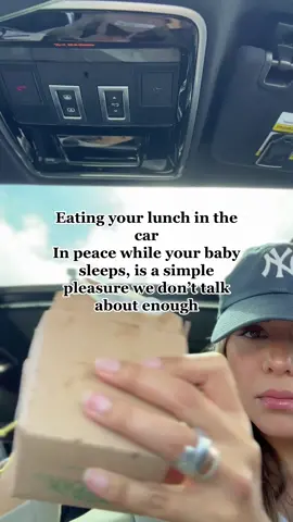 Eating in the car #momedition #simplepleasures 