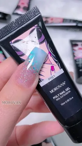 Try to put multiple poly gel colors together on the nails, I like the effect so much. #nailstutorials  #2023nails #nailart #morovan  #polygelnails #polygeltutorial #polygelnail  #nailsart #nailsonfleek 