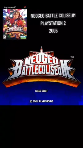 NEOGEO BATTLE COLISEUM PLAYSTATION 2 2005