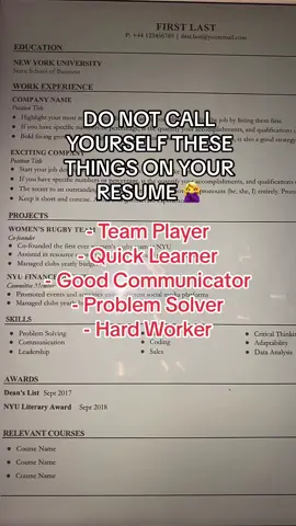 Use these resume key words instead! 📝 Resume editing + templates in bio #resume #career #careeradvice #careertiktok #jobtips #jobsearch #jobseeker #employment #wfh #workfromhome #onlinejobs #remotework #remotejobs 