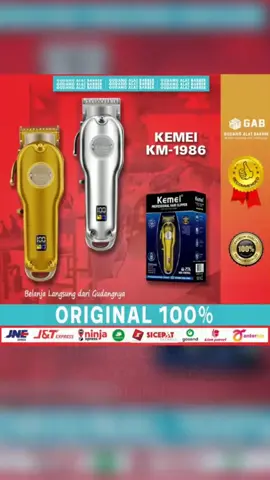 Hair Clipper Kemei KM 1986 Alat Cukur Pangkas Rambut Elektrik Barbershop 7000 Rpm Original #alatcukurrambut #barbershop #hematbanyak 