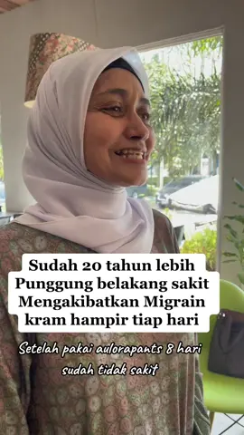 Sudah 20 tahun lebih Punggung belakang sakit Mengakibatkan Migrain kram hampir tiap hari #aulorapants #aulorapant #aulorapantsasli #aulorapantsoriginal #hargaaulorapants #aulora #indonesia #migran #punggungbelakangsakit #migrain 