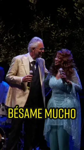 Andrea Bocelli & Gloria Gaynor singing ‘Bésame Mucho’