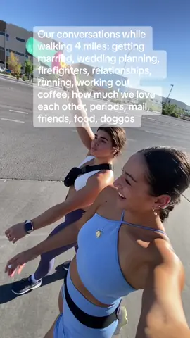 We have so much to talk about we havent  seen eachother in 8 hours #hotgirlwalk #4miles #fitqueens 