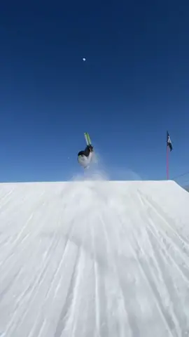 The juiciest double ever 😳 video by @Cami #skiing #skitok #butteryskiing
