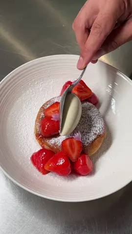 Episode 16 | Date night dishes that will keep her wet for more. #dessert #forher #datenight  Serves: 2 -4 Difficulty: Easy peasy! Taste 9/10 Visuals 7/10 Notes: 1. Essentially french toast, is nothing too crazy but it requires a little patience just like when you go down under.  2. You can also half the recipe and go for one doughnut each. FYI: A smaller portion and her craving more is better than an oversized portion and her feeling too full. 3. Optional if you want to go a step further, serve it with a glass of Moscato d'Asti, she'll be pleasantly surprised.  Ingredients: - 4x jam doughnuts (some older ones will do, i.e., on sale) - 2 eggs - 150g heavy cream  - 150g full-fat milk  - vanilla essence, seeds or powder - pinch of salt  - Icing sugar for dusting - 500g strawberries ( a bit extra in case some of them are bad) - 3-4 tsp of raspberry jam (without seeds) - 4 tsp of butter - 2-4 scoops of vanilla ice cream Process: Beat eggs, heavy cream, milk, salt and vanilla together until fully combined. Soak one by one your donuts in the custard mix. Allow excess to drip off on a tray. In the meantime, clean and cut your strawberries and season with raspberry jam. Then, On medium-low heat, add butter and add 1-2 doughnuts to the pan. Move them around the pan gently and flip every 1-2 minutes (8- 10 minutes) until nice and golden brown. You don't want to do this to cook otherwise the custard isn't cooked inside. You also don't want to burn the butter. Once ready, ice each doughnut. Add some strawberries and 1-2 scoops of vanilla ice cream.