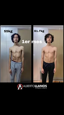 📈 6 semanas 7kg 💪🏽 #flaco #ectomorfo #gym 
