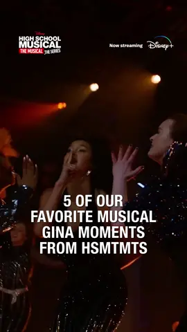 Dancing along with 5️⃣ of our fave Gina moments from #HSMTMTS...so far! 💃 Which is YOUR favorite from seasons 1 - 3?! Listen to music from the series on the official playlist. The final season of High School Musical: The Musical: The Series streams August 9 on @Disney+! #DisneyMusic #SofiaWylie #GinaPorter #DisneyTikTok #PopMusic