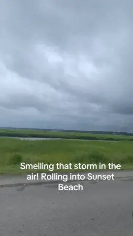 Sunset Beach is one of my favorite places! Look at the storm rolling in! #storm #sunsetbeach #sellingsunset #ncrealestateagent #light #rain #smellslikerain 