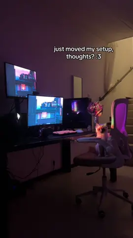 i live alone so nobody’s gonna stop me from making my dinner table my new desk 😼 #fyp #fypシ #gaming #pc