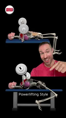 Bench press technique - how to bench for powerlifting vs bodybuilding. Trick question! #benchpress #workout #bodybuilding #gym #GymTok 