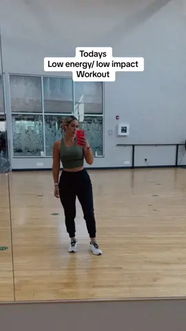 Save this for a low energy day when you still want to get a workout in. #lowimpactworkout #lowenergyworkouts #homeworkout #noequipmentworkout #lowimpactexercise 