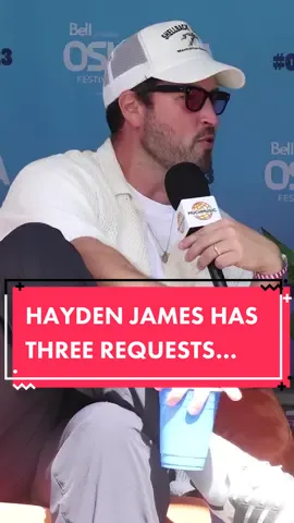 The three things are very doable #HaydenJames😅 #Osheaga2023 #Festival 