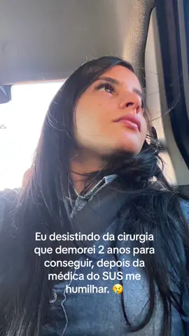 Infelizmente depois de conseguir minha cirugia, não fui bem atendida por uma medica do SUS,o que me trouxe bastante insegurança e me fez desistir da cirurgia. Me sentir como apenas mas um número, que se viesse dar errado seria apenas mais uma  fatalidade! Creio que Deus sabe de todas as coisas e esta no controle de tudo! #sus #saudedamulher #fy 