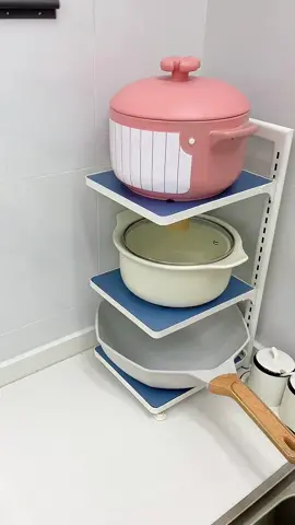 #kitchenstorage #kitchenorganization #potrack #rakperiuk #multilayershelf #PenyusunanDapur #kitchenstorageideas #savespace #tiktokmakemebuyit 